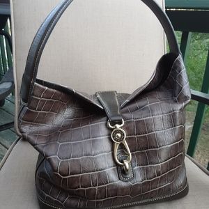 Dooney & Bourke Croc Embossed Hobo